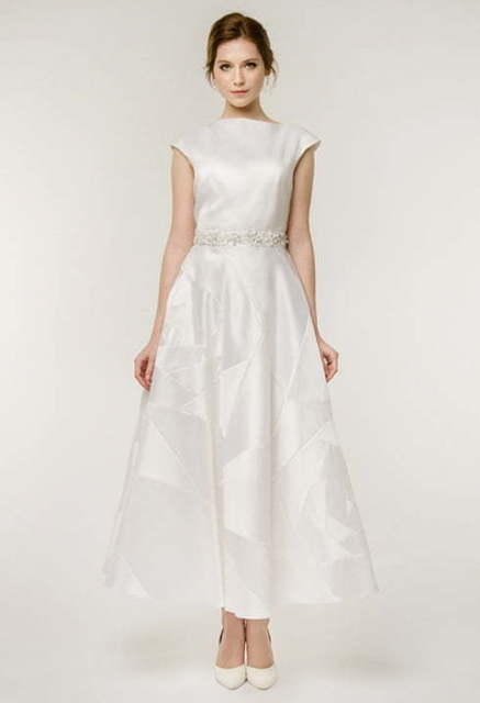 Свадебное платье Yvette. Силуэт А-силуэт. Цвет Белый / Молочный. Вид 3