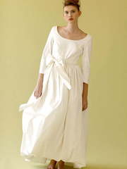 Свадебное платье Rose Blossom. Силуэт А-силуэт, Прямое. Цвет Белый / Молочный. Вид 1