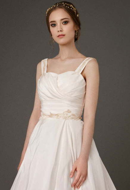 Свадебное платье Everet. Силуэт А-силуэт. Цвет Айвори / Капучино. Вид 3