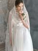 Свадебное платье Animaisa. Силуэт А-силуэт, Прямое. Цвет Белый / Молочный, Пепельный / Металлик. Вид 5