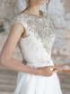 Свадебное платье Animaisa. Силуэт А-силуэт, Прямое. Цвет Белый / Молочный, Пепельный / Металлик. Вид 9