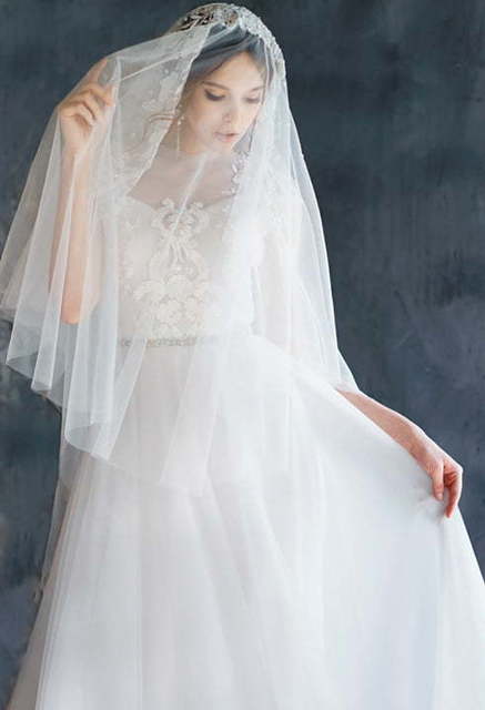 Свадебное платье Virinea. Силуэт А-силуэт, Прямое. Цвет Белый / Молочный. Вид 7