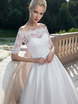 Свадебное платье 1205. Силуэт А-силуэт. Цвет Белый / Молочный. Вид 3