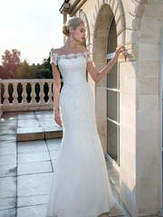 Свадебное платье 1216. Силуэт А-силуэт, Рыбка. Цвет Белый / Молочный. Вид 2
