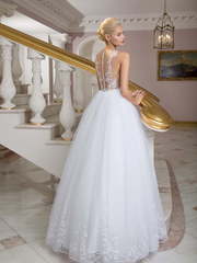 Свадебное платье 1250. Силуэт Пышное, А-силуэт. Цвет Белый / Молочный. Вид 2