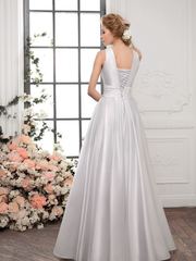 Свадебное платье 1169. Силуэт А-силуэт. Цвет Белый / Молочный. Вид 2