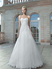 Свадебное платье 1240. Силуэт А-силуэт. Цвет Белый / Молочный. Вид 1