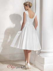Свадебное платье 443. Силуэт А-силуэт. Цвет Белый / Молочный. Вид 2