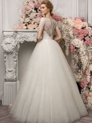 Свадебное платье 1177. Силуэт Пышное, А-силуэт. Цвет Белый / Молочный, Айвори / Капучино. Вид 2