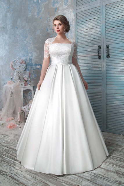 Свадебное платье 2005. Силуэт А-силуэт. Цвет Белый / Молочный. Вид 1