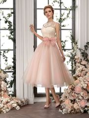 Свадебное платье 449. Силуэт Пышное, А-силуэт. Цвет оттенки Розового. Вид 1