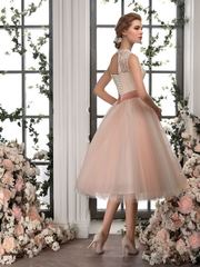 Свадебное платье 449. Силуэт Пышное, А-силуэт. Цвет оттенки Розового. Вид 2