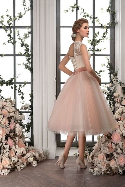 Свадебное платье 449. Силуэт Пышное, А-силуэт. Цвет оттенки Розового. Вид 2