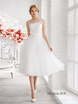 Свадебное платье 414. Силуэт А-силуэт. Цвет Белый / Молочный. Вид 1