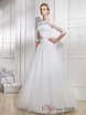 Свадебное платье 1023. Силуэт А-силуэт. Цвет Белый / Молочный. Вид 1