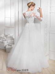 Свадебное платье 1023. Силуэт А-силуэт. Цвет Белый / Молочный. Вид 2
