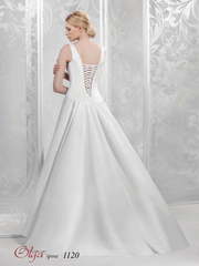 Свадебное платье 1120. Силуэт А-силуэт. Цвет Белый / Молочный. Вид 2