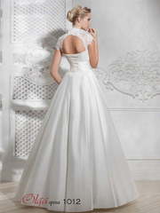 Свадебное платье 1012. Силуэт А-силуэт. Цвет Белый / Молочный. Вид 2