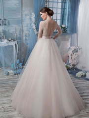 Свадебное платье 1290. Силуэт Пышное, А-силуэт. Цвет Белый / Молочный, Айвори / Капучино. Вид 2