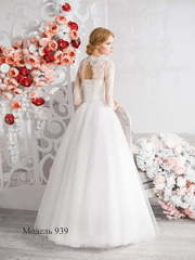 Свадебное платье 939. Силуэт Пышное, А-силуэт. Цвет Белый / Молочный. Вид 2