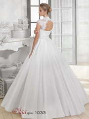 Свадебное платье 1033. Силуэт Пышное, А-силуэт. Цвет Белый / Молочный. Вид 2