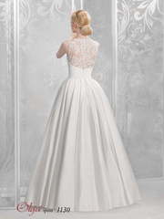 Свадебное платье 1130. Силуэт А-силуэт. Цвет Белый / Молочный. Вид 2