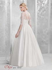 Свадебное платье 1132. Силуэт А-силуэт. Цвет Белый / Молочный. Вид 2