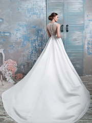 Свадебное платье 1288. Силуэт А-силуэт. Цвет оттенки Розового. Вид 2