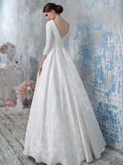 Свадебное платье 1275. Силуэт А-силуэт. Цвет Белый / Молочный, Айвори / Капучино. Вид 2