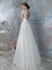 Свадебное платье 1285. Силуэт А-силуэт. Цвет Белый / Молочный. Вид 2