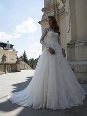 Свадебное платье Darline. Силуэт А-силуэт. Цвет Белый / Молочный. Вид 1