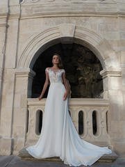 Свадебное платье Dana. Силуэт А-силуэт. Цвет Белый / Молочный. Вид 1