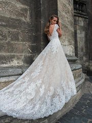 Свадебное платье Dacota. Силуэт А-силуэт. Цвет Айвори / Капучино. Вид 2