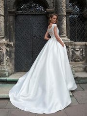 Свадебное платье Demi. Силуэт А-силуэт. Цвет Белый / Молочный. Вид 2