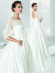 Свадебное платье Sable. Силуэт А-силуэт. Цвет Белый / Молочный. Вид 2