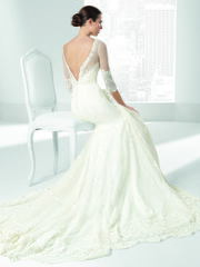 Свадебное платье Sutil. Силуэт А-силуэт, Рыбка. Цвет Белый / Молочный, Айвори / Капучино. Вид 2