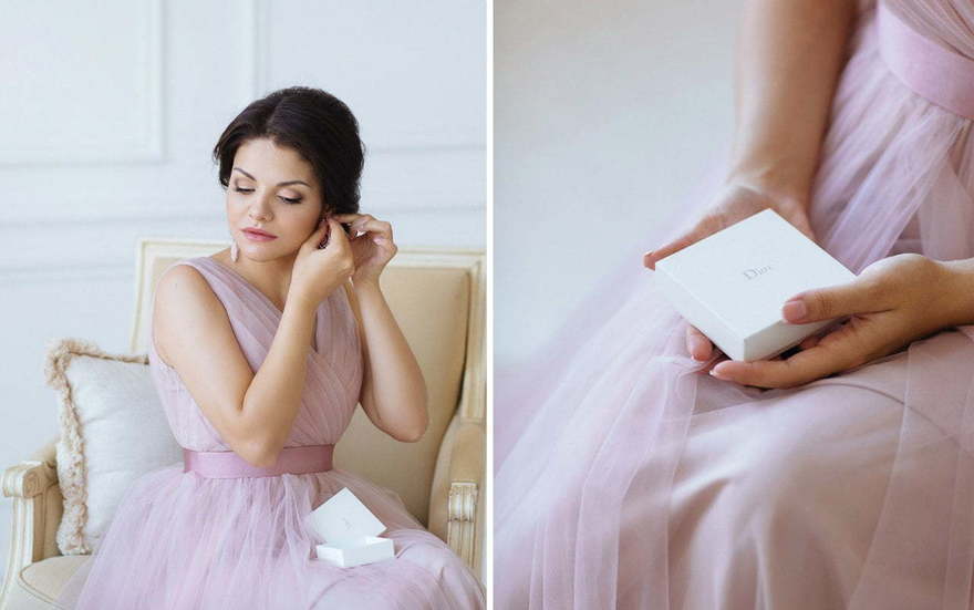 Свадебное платье Barbaris. Силуэт А-силуэт. Цвет Красный / Марсала, оттенки Розового. Вид 4