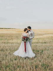 Свадебное платье Salvia. Силуэт А-силуэт. Цвет Пепельный / Металлик, Голубой / Синий, Лавандовый / Фиолетовый. Вид 1