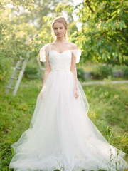 Свадебное платье Iris. Силуэт А-силуэт. Цвет Белый / Молочный, Пепельный / Металлик, Голубой / Синий, Красный / Марсала. Вид 1