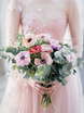 Свадебное платье Lazurit. Силуэт А-силуэт. Цвет Белый / Молочный, Пепельный / Металлик, оттенки Розового, Голубой / Синий. Вид 10