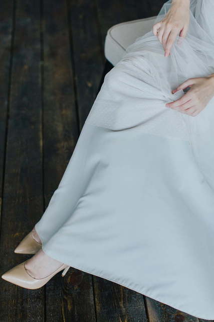 Свадебное платье Anita. Силуэт А-силуэт. Цвет Белый / Молочный. Вид 5