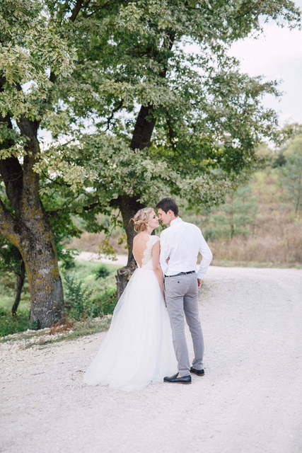 Свадебное платье Pearl. Силуэт А-силуэт. Цвет Белый / Молочный. Вид 5