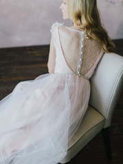 Свадебное платье Collete. Силуэт А-силуэт. Цвет оттенки Розового. Вид 2