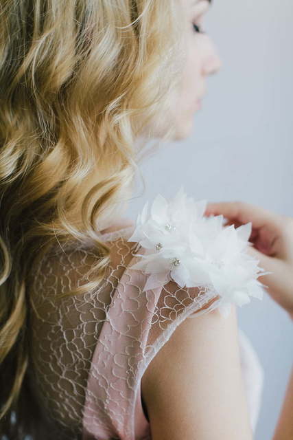 Свадебное платье Collete. Силуэт А-силуэт. Цвет оттенки Розового. Вид 5