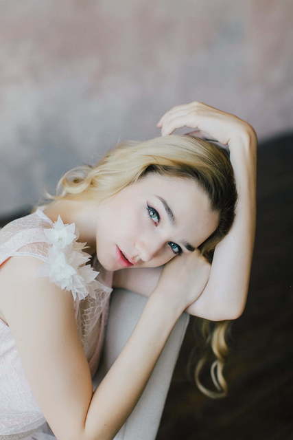 Свадебное платье Collete. Силуэт А-силуэт. Цвет оттенки Розового. Вид 8