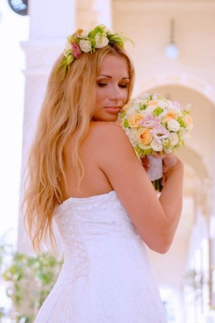 Свадебное платье Кира. Силуэт А-силуэт, Прямое. Цвет Белый / Молочный. Вид 2