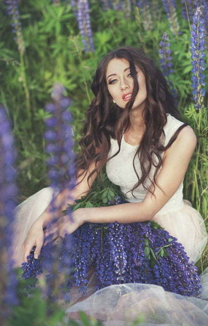 Свадебное платье Ангел. Силуэт А-силуэт, Прямое. Цвет Белый / Молочный, Персик / Оранжевый, оттенки Розового. Вид 3