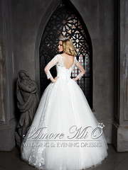 Свадебное платье Луна. Силуэт Пышное, А-силуэт. Цвет Белый / Молочный. Вид 2