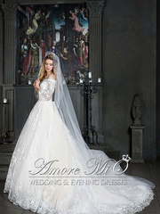 Свадебное платье Медея. Силуэт А-силуэт. Цвет Белый / Молочный. Вид 2