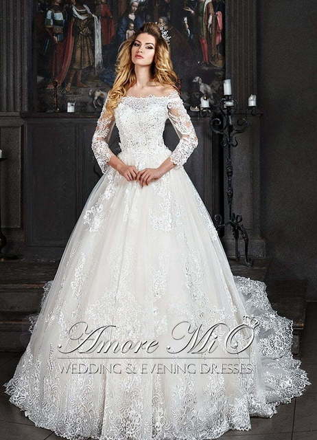 Свадебное платье Медея. Силуэт А-силуэт. Цвет Белый / Молочный. Вид 4